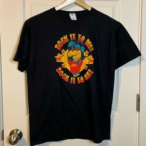 NWOT Gildan black moe. ‘Sock it to me’ graphic band tee youth sz XL